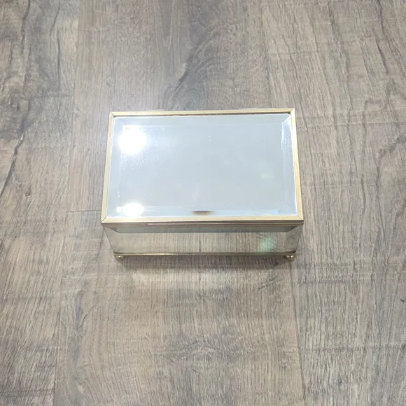 Vintage Schmid Mirrored Musical Jewellery Box With Velvet Interior - Picture 3 of 8